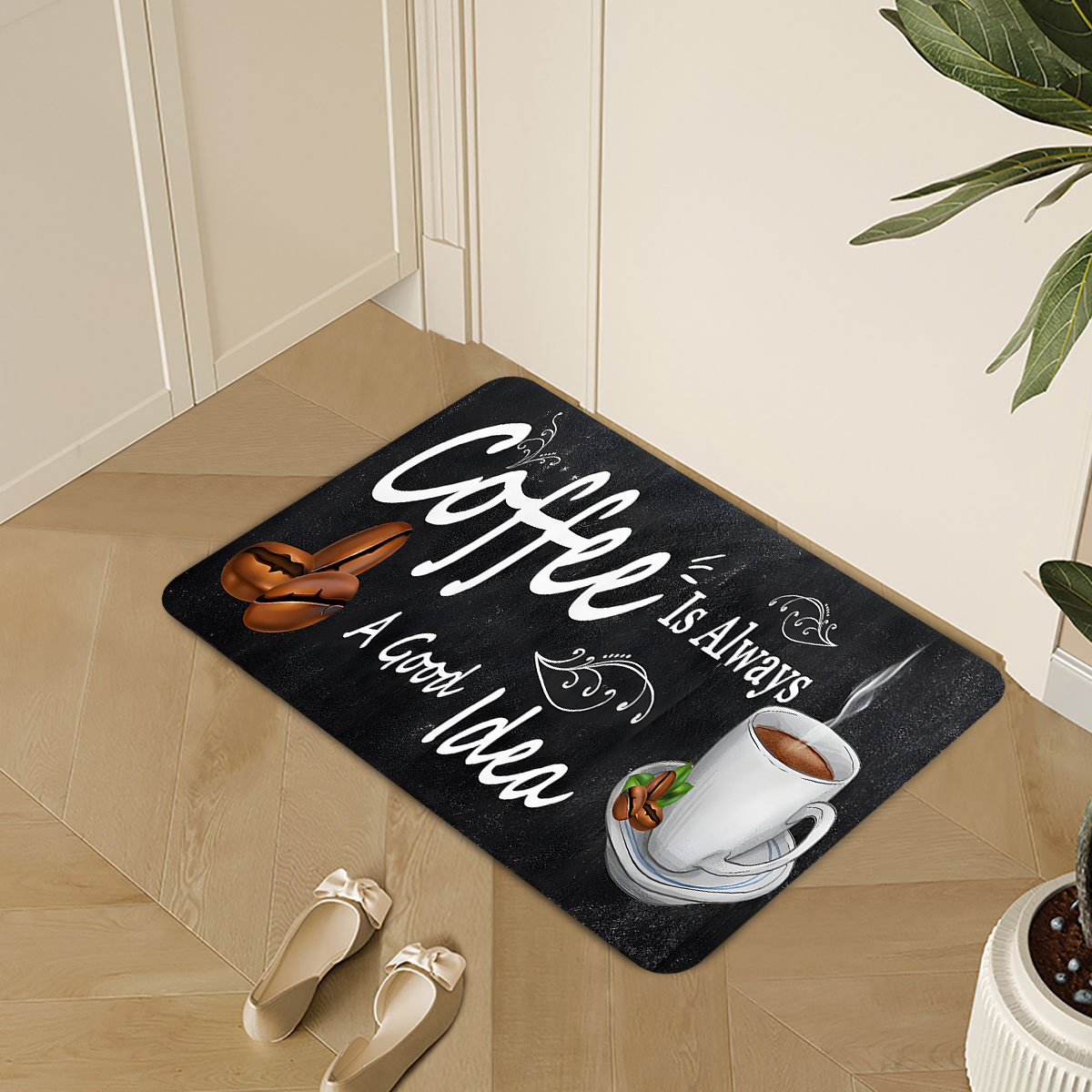 コーヒータイム引用句カーペットマットラグキッチンフロアランナ - Commercial Kitchen Quotes のレビューと価格